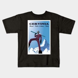 Cervinia,Breuil,Valle d’Aosta,Italy Kids T-Shirt